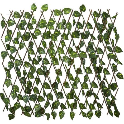 Treillis décoratif pour balcon avec feuilles (1/5)