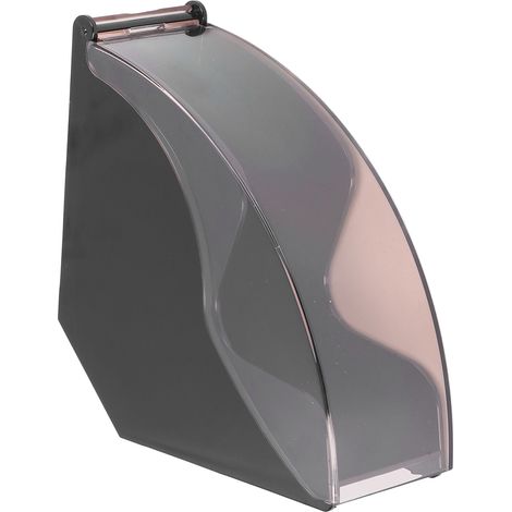 Porte-filtre à café avec couvercle anti-poussière, boîte de rangement pour filtres en papier, étagère de stockage pour café, noir, pour maison et café. (1/5)