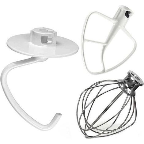Accessori KitchenAid per impastatrici planetarie con testa inclinabile da 4,5-5 quarti: accessorio frusta KitchenAid per modelli K45B-K5THCB-K5THBS. (1/4)