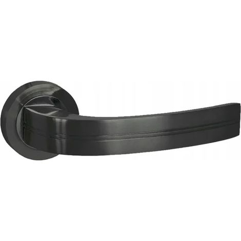Satz Domino DEKAN-R Türgriffe, schwarz matt, kurze Rosetten, BB 72 mm