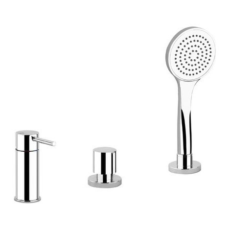 GESSI 3-Loch-Wannenrand Dreiloch-Wannenrandbatterie chrom (1/2)