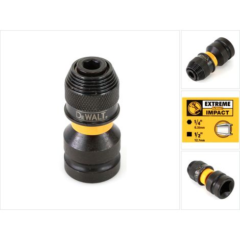 Schlagschrauber-Adapter, 1/2 auf 1/4 DeWalt DT7508-QZ