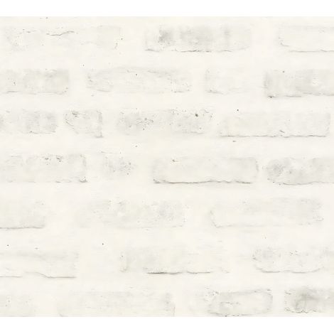Empapelado aspecto piedra azulejos Profhome 374222 papel pintado no tejido liso con dibujo naturaleza mate gris blanco 5,33 m2
