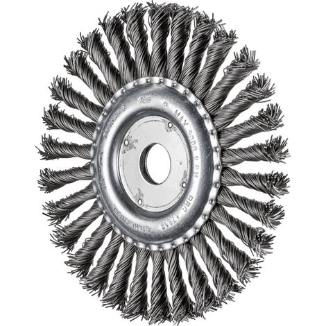 PFERD TOOLS Rundbürste gezopft RBG Ø 178x13x22,2 mm Stahl-Draht-Ø 0,80mm Winkelschleifer