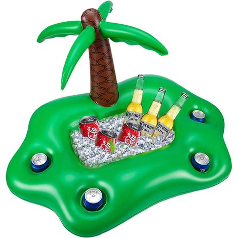 Bouee Piscine,Bar Flottant pour Piscine,Bar Gonflable Piscine,Bar Piscine,Porte Gobelet Gonflable,Palmier Gonflable