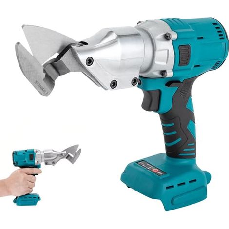 Cisaille électrique à métaux 21 V pour batterie Makita - Cisaille sans fil - Cisaille à tôle - Rouge - 1 mm - 2 mm (1/5)