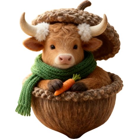 Nut Animal Ornament - Wooden Wall Hanging Decoration - Festive Holiday Home Decor - Pack Of 1 (1/3)