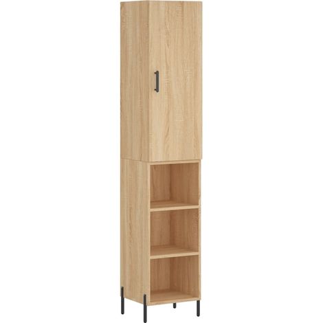 Aparador-cómoda-mueble-organizador-cocina-salón-salón-comedor-alto-Sonoma-345x34x180cm-madera-ingeniería-marrón-020034046