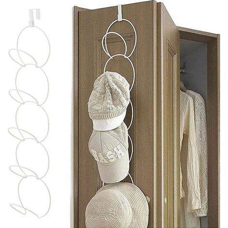 Porte-chapeau, porte-chapeau mural, porte-chapeau en fer, porte-chapeau, pour casquette de baseball, écharpe, sac à main, armoire à serviettes (1/5)