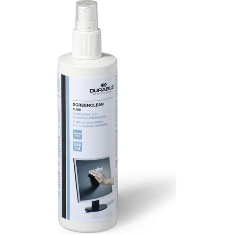 DURABLE Pulitore per Schermi Bianco 250 ml Antistatico Ecologico