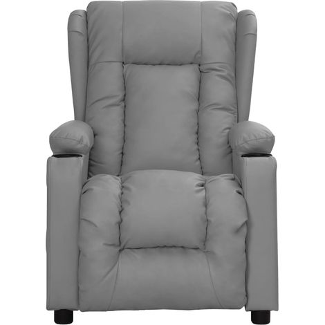 Maison Exclusive - Relaxsessel Grau Kunstleder