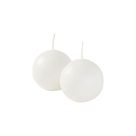 Cereria Di Giorgio Candele Sfera Ø 6 cm (6 pz) - Bianco (1/2)