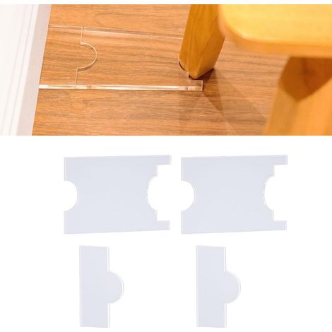 Entretoises de canapé, butée Murale Universelle en Acrylique Transparent pour empêcher Les Meubles muraux de Protection de Glisser 5 mm (22,7 x 12,1 cm) (1/5)