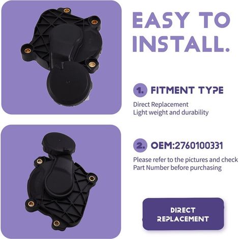 Adatto per valvole di ventilazione del basamento (con separatore olio-acqua) 2760100331 0009986590, applicabile a C300, C350, GLE350, ML350, E350 e R350.