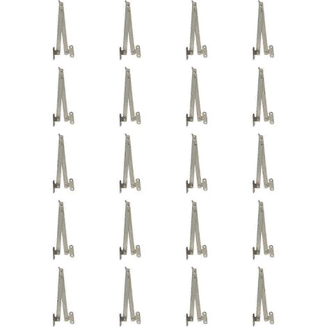 20 charnières de support de couvercle pliant pour portes de placard ou de bureau WHBYV (1/4)