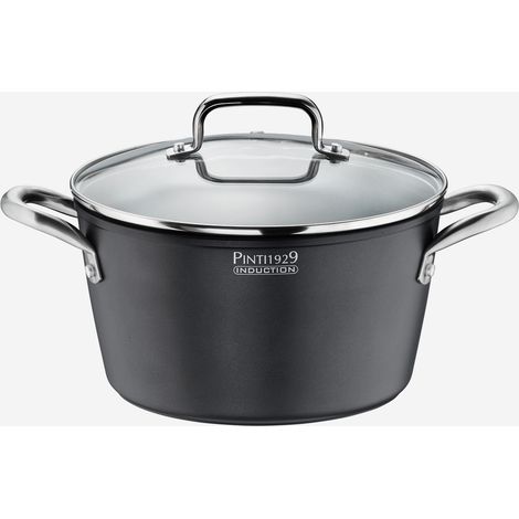 Casseruola antiaderente induzione in alluminio con coperchio ST1