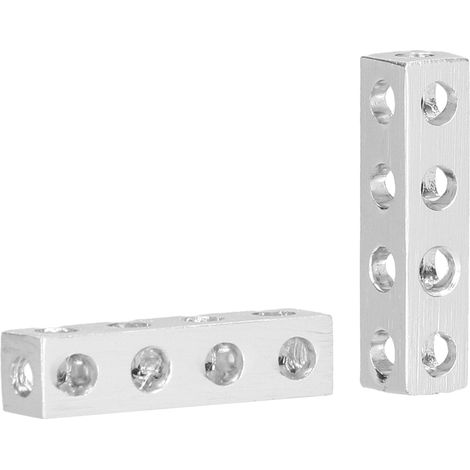 Profilé aluminium en L léger et résistant, poutre carrée anti-corrosion, barre angulaire robuste pour structure, modèle 3106-0004-0032 (1/5)