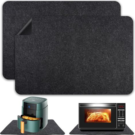 (2 Stück) 44 x 30 cm hitzebeständige Matte, Heißluftfritteusenmatte, rutschfeste Küchenarbeitsplatten-Thermomatte (1/5)