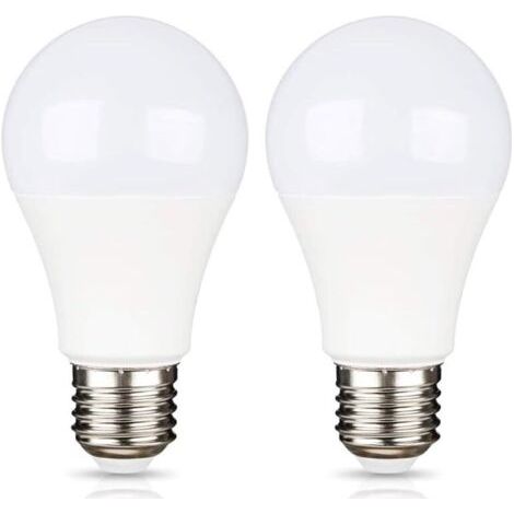 E27 9W 12V LED Blanc Froid 6500K pour Camping, Équivalent Halogène 75W, Ampoule LED AC DC 12 Volt 24 Volt E27 pour Pannneau Solaire/Garage/Jardin, non-dimmable, lot de 2 [Classe énergétique A+] (1/4)