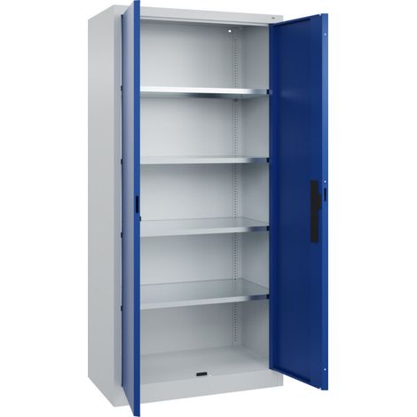 C+P Armoire à portes battantes Série 89, 1950x930x500mm, 7035/5010 (1/5)
