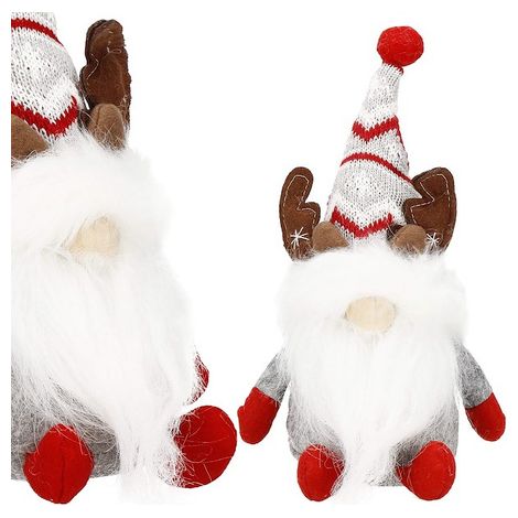 Skrzat de 27 cm, adorno navideño, reno gnomo navideño, gnomo.