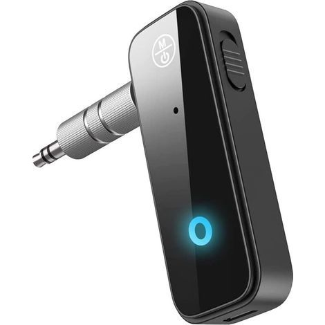 Récepteur Bluetooth,Bluetooth Voiture Adaptateur Jack,5.0 transmetteur Bluetooth,Adaptateur Bluetooth Aux 3.5mm Portable sans Fil (1/4)