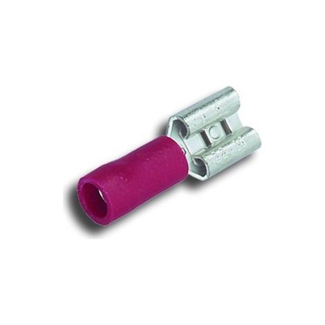 Cosse faston MECATRACTION, C100SQA6,35, Isolé, Rouge, série : S