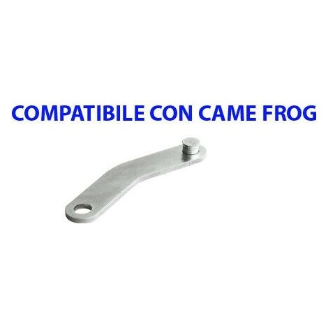 Staffa Leva Curva In Acciaio Con Perno Compatibile Con Came Frog - St9091