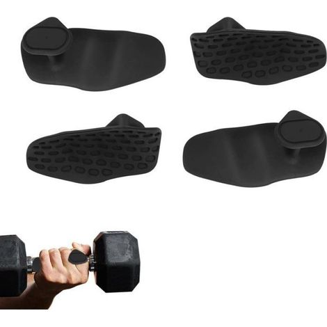 Sangles D Haltérophilie - Antidérapantes Ergonomiques Sans Doigts - Pour Barres Haltères Machines De Fitness - Pack De 4 (1/5)