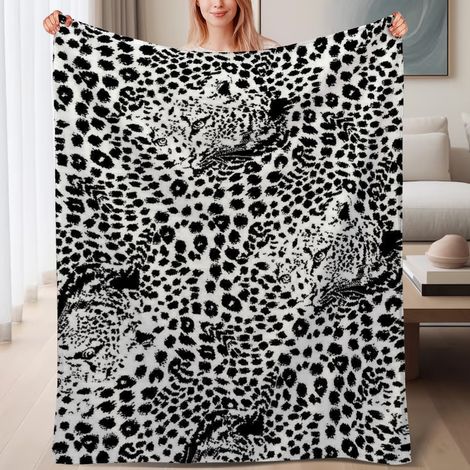 Couverture de lit en polaire, couverture légère et cosy en microfibre chaude pour le printemps, décoration de chambre, cadeau parfait pour femmes hommes, 6080 pouces (1/4)