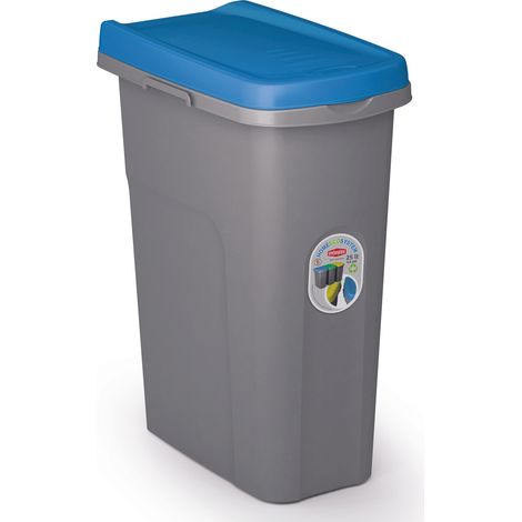 Stefanplast PATTUMIERA ECO SYSTEM LT.25 cm. 39x24x51 h Grigio/Blu