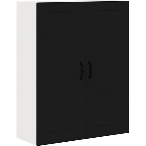 Meuble mural de cuisine,Armoire de cuisine Noir 80 x 31 x 100 cm Bois d'ingénierie CFW55408 (1/5)
