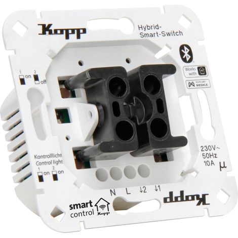 Interrupteur intelligent hybride 2 canaux 4 fils avec prise à bascule pour et différents fabricants d'interrupteurs, Smart Home (1/5)