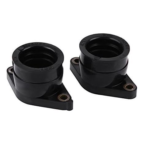 2pcs Carburetor Interface Adapter, Keenso Carburetor Intake Manifold Boot Carb Carburetor Intake Manifold Replacement Black (1/4)