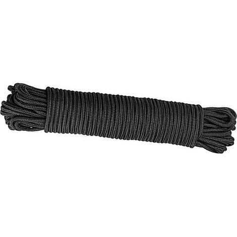 Corde à linge en nylon noir PACKOVE de 30 m résistante et (1/5)