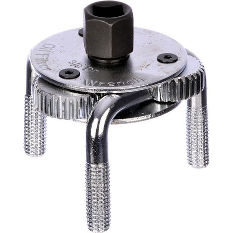 Llave para filtro de aceite Myren, modelo 65-130 mm, para desenroscar filtros de aceite, dado 3/8'', acero al cromo-vanadio endurecido, ideal para trabajos de mantenimiento