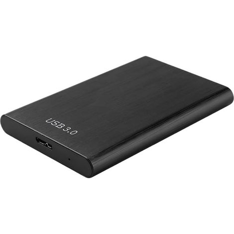 Boîtier extérieur unique portable 1 vers USB 3.0-kompatible Tablets und Tablets 2,5 Pouces, Goulot d'étranglement, Installationsmöglichkeit (Schwarz) (1/5)