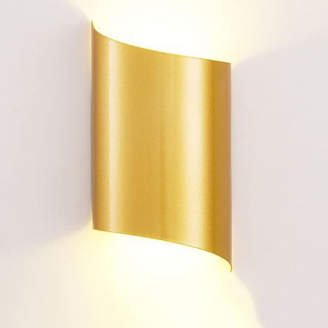 Applique murale LED spirale, lampe de chevet moderne et créative, lampe à double intensité, lumière chaude 3000K, 10W (1/5)