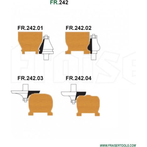 Fraises pour volets à rouleaux FR.242.03 S=12 - Fraiser (1/4)