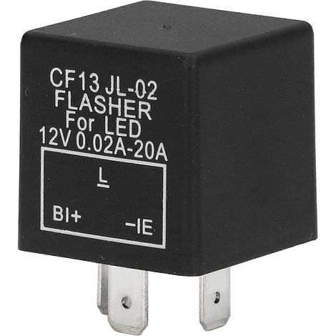 Elektronisches 3-poliges Blinkrelais für LED-Blinker, normalerweise offen, 12 V DC