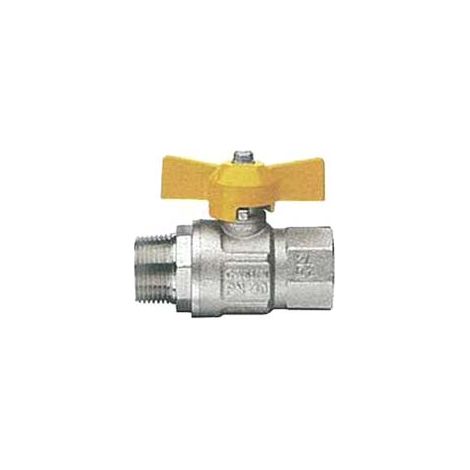 VALVOLA A SFERA GAS M/F CON MANIGLIA A T LONDON ART.069- - MF 3/4 - 2 pezzi ITAP