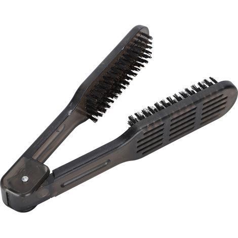 Brosse lissante cheveux double face antistatique, fer à lisser brosse coiffante professionnelle, lisseur sans chaleur pour femme, outil de coiffage usage quotidien, 1 pièce (1/5)