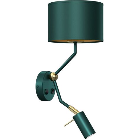 Applique murale VERDE verte/laiton E27 60W Milagro (1/5)