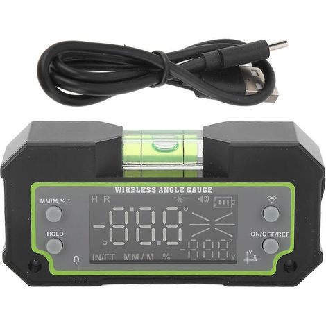 Digitaler Winkelmesser mit zwei Achsen, Neigungsmesser, magnetischer Adsorption, LCD-Anzeige, elektronischer Winkelmesser