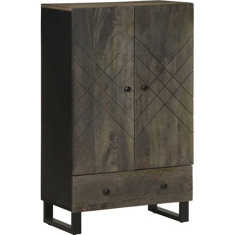 Highboard 60x33x100 cm Massivholz Mango