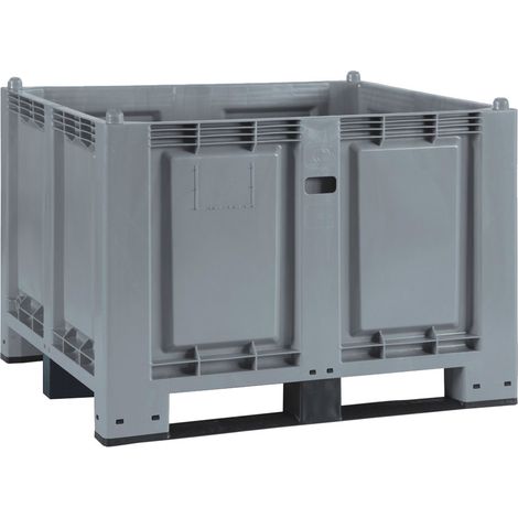 BRB Palettenbox mit 3 Kufen, LxBxH 1200x800x850 mm (1/2)