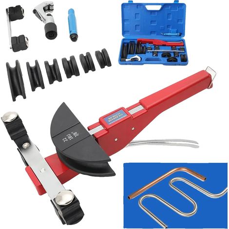 Kit para doblar tubos, acero al carbono de alta calidad, ángulo máximo de doblado de 90°, tamaños de matrices de doblado: de 6 mm a 22 mm, espesor de pared de tubo compatible: inferior a 1 mm, peso: 4 (1/5)