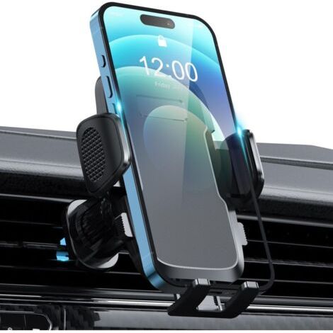 Auto-Telefonhalterung für Lüftungsschlitze, 360° drehbar, Auto-Telefonhalterung mit Ein-Knopf-Entriegelung, kompatibel mit iPhone 14 Pro Max und 4-7-Zoll-Telefonen – INHHUB