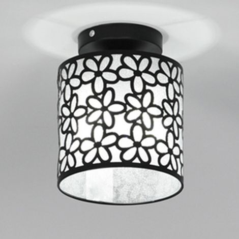 Plafoniera E27 LED Lampadario a Sospensione Interna Industriale lluminazione per Cucina Soggiorno Sala da Pranzo Camera da letto (Nero)