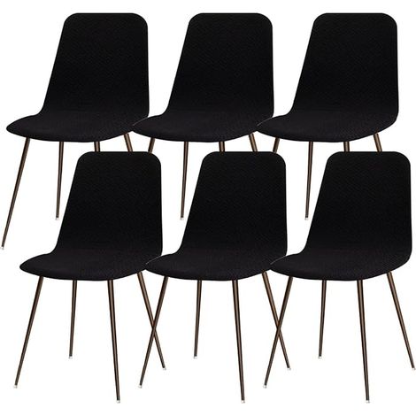 Scandinavian Stretch Chair Covers Modern Kitchen Chair Cover Home Kitchen Decor Diagonal Black (1/5)